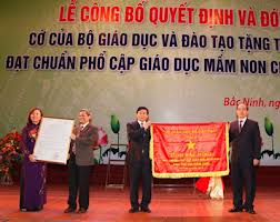 Bac Ninh ບັນລຸມາດຖານການສຶກສາ ຂັ້ນອະນຸບານພາກບັງຄັບໃຫ້ເດັກ 5 ປີ